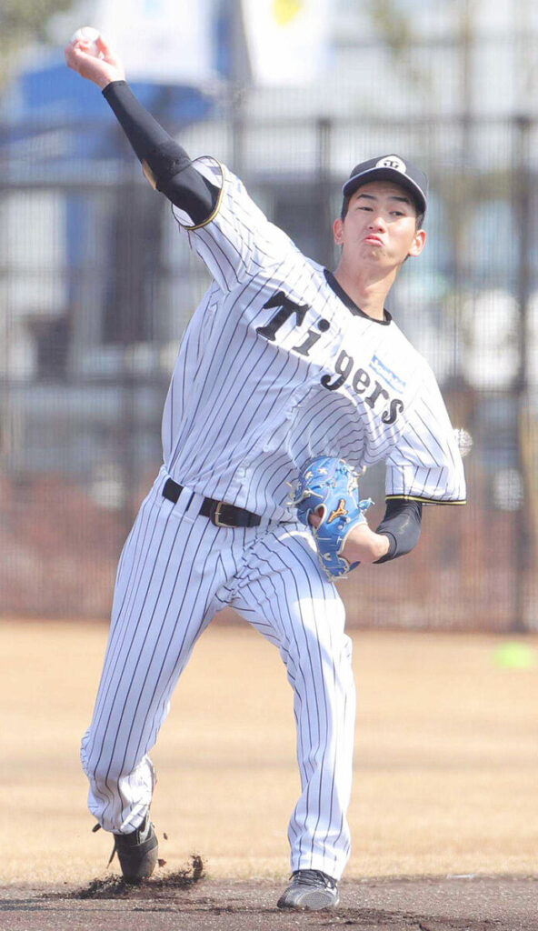 【阪神】ルーキー・今朝丸裕喜1軍デビューに向けメキメキ成長中 体重5キロ増で「甘くなったボールでもファウル取れる」 – スポーツ報知 今朝丸裕喜