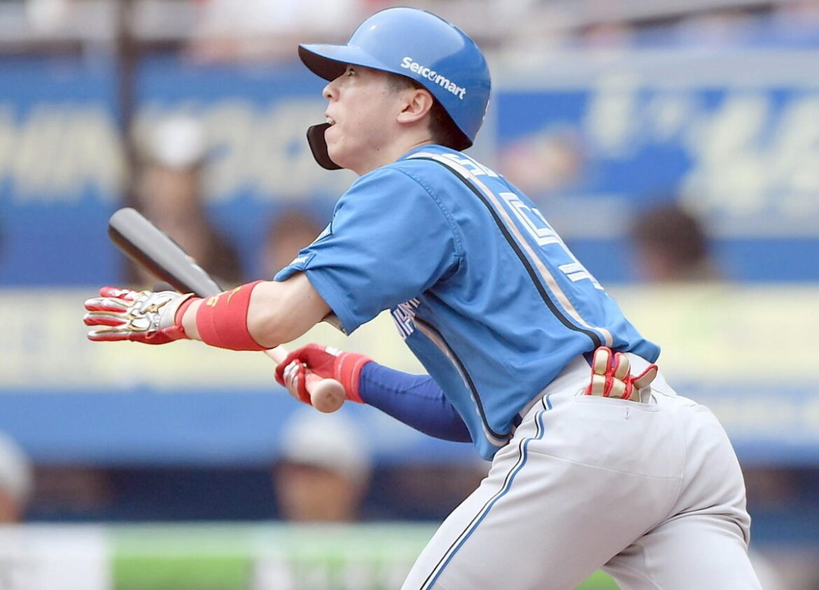 日本ハム・五十幡が初球先頭打者アーチ 自身４年ぶりプロ２発目にベンチ大盛り上がり（デイリースポーツ） - Yahoo!ニュース - Yahoo!ニュース