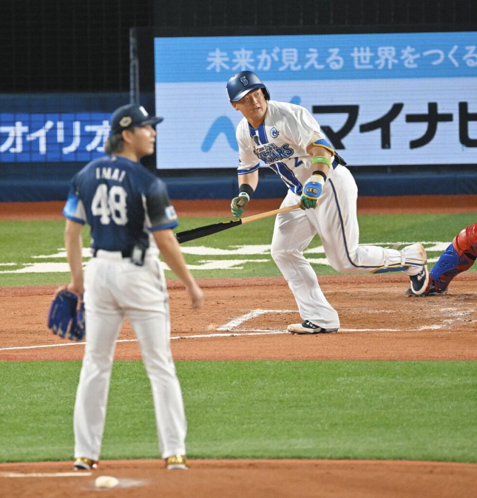 球宴『マイク装着』対決“番外編” 全パ・今井達也「何を投げればいい？」 二走の全セ・牧秀悟「落ち球、三振取りに行くよ」指令（中日スポーツ） - Yahoo!ニュース - Yahoo!ニュース