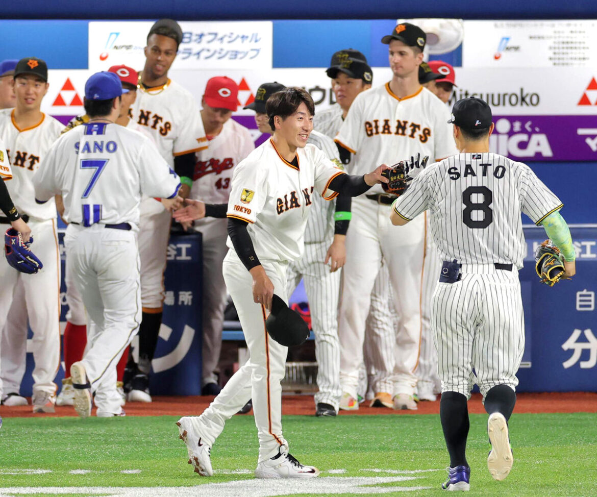【球宴】初出場でもガチ!巨人・大勢は8球オール直球勝負 試合前には憧れの人と「非常に恐縮です」記念撮影(スポーツ報知) – Yahoo!ニュース – Yahoo!ニュース 【球宴】初出場でもガチ!巨人・大勢は8球オール直球勝負 試合前には憧れの人と「非常に恐縮です」記念撮影(スポーツ報知) - Yahoo!ニュース - Yahoo!ニュース