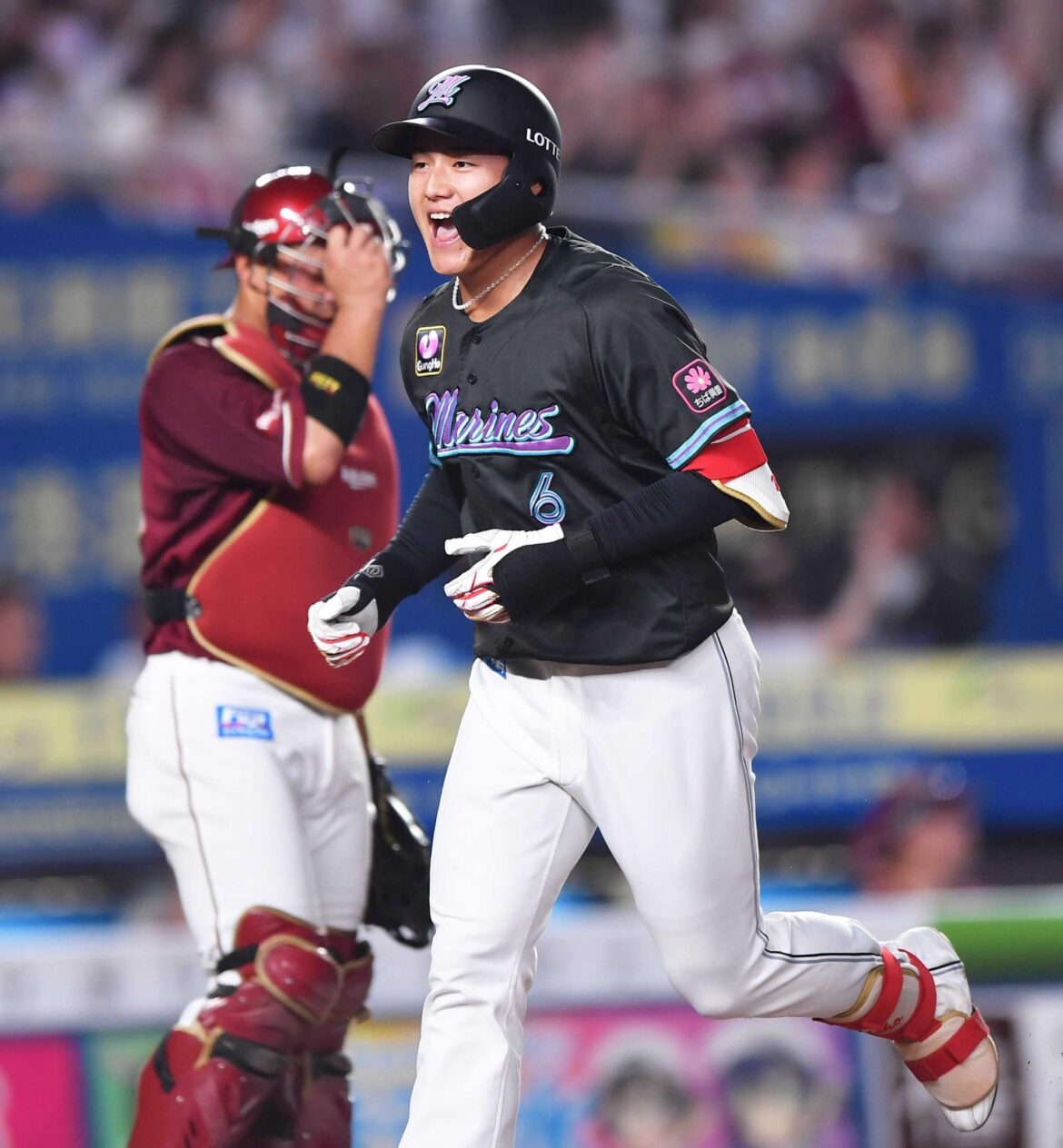 ロッテ・ドラ１西川 待望プロ１号 ２０２打席目でプロ初４番「いつも通り打席に入りました」楽天・岸から粘って変化球狙い撃ち（デイリースポーツ） - Yahoo!ニュース - Yahoo!ニュース