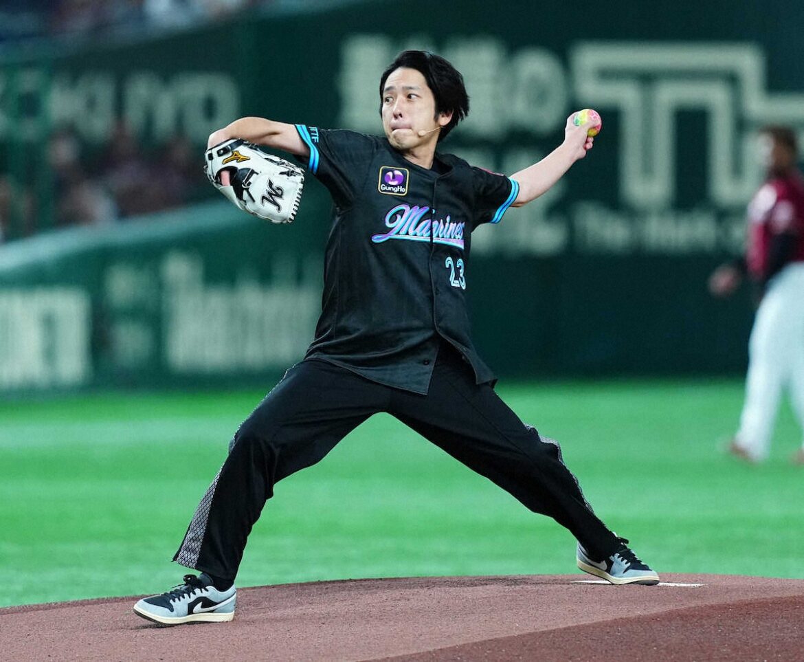 二宮和也 お見事！ノーバン投球に超満員の東京D大歓声“虹色球”＆背番号「23」 自己採点「100点」（スポニチアネックス） - Yahoo!ニュース - Yahoo!ニュース