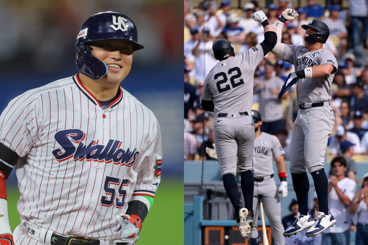 復帰初戦で1号の村上宗隆「今度はジャッジと一緒にやりたいと思っている」ハイタッチのセレブレーションに米メディア反応（THE DIGEST） - Yahoo!ニュース - Yahoo!ニュース