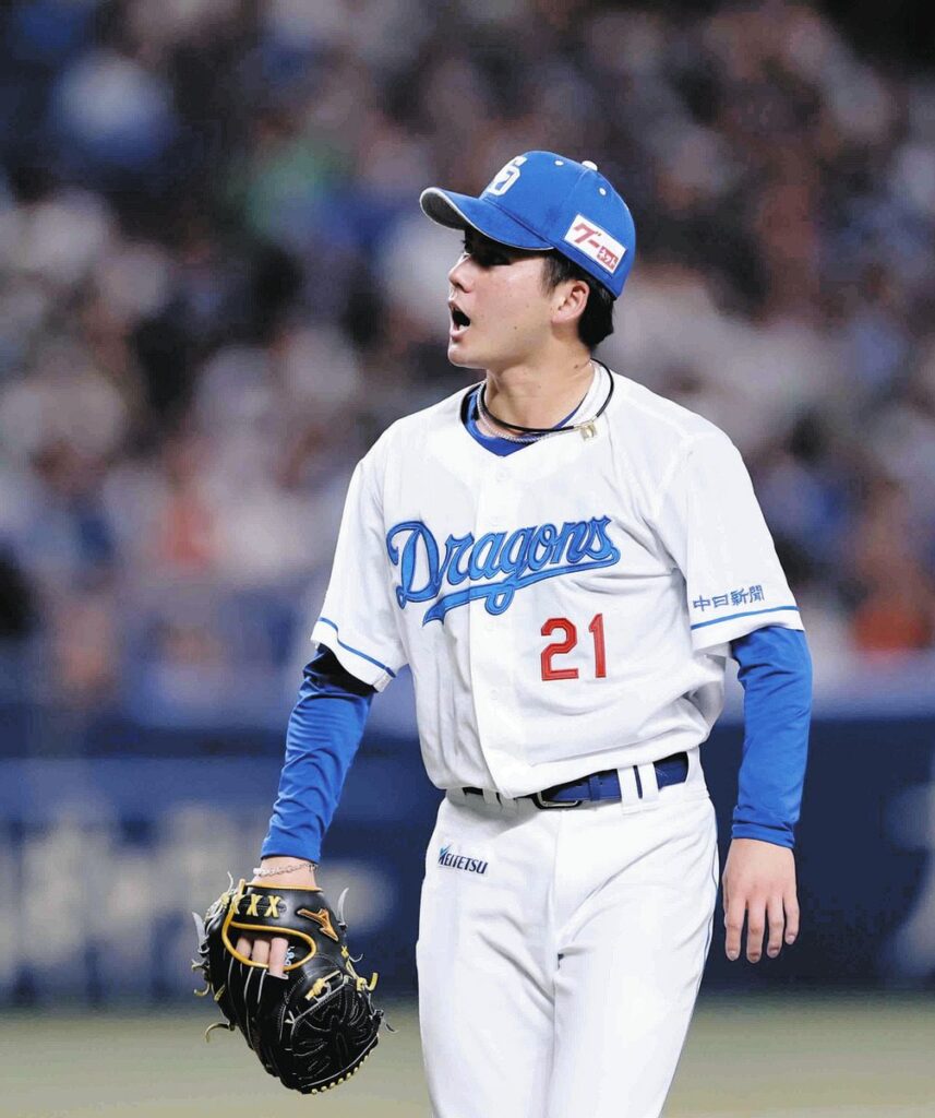 中日・金丸夢斗、自己最長8回1失点も…打線の援護なく、またも初勝利お預け:中日スポーツ・東京中日スポーツ – 中日新聞Web 8回表を終え、ベンチに戻る金丸