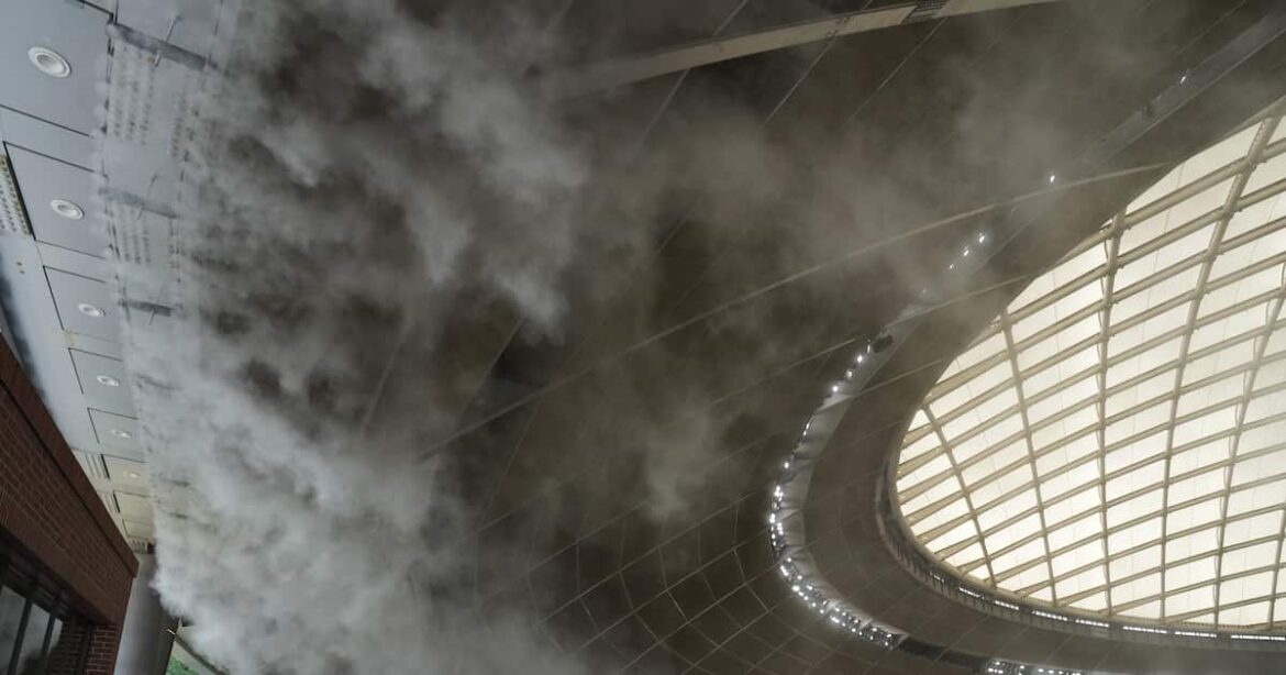 ベルーナドームの大規模ミストが稼働開始　最大5度の気温低下見込み - サンスポ