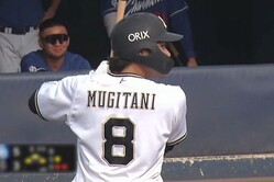 中日戦に出場したオリックス・麦谷祐介【画像：パーソル パ・リーグTV】