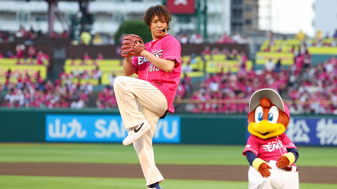 7/26(土)セレモニアルピッチを務めた、狩野 英孝さんからメッセージ - 東北楽天ゴールデンイーグルス