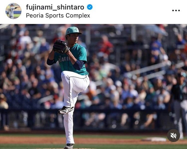 藤浪晋太郎のインスタグラム（＠fujinami_shintaro）より