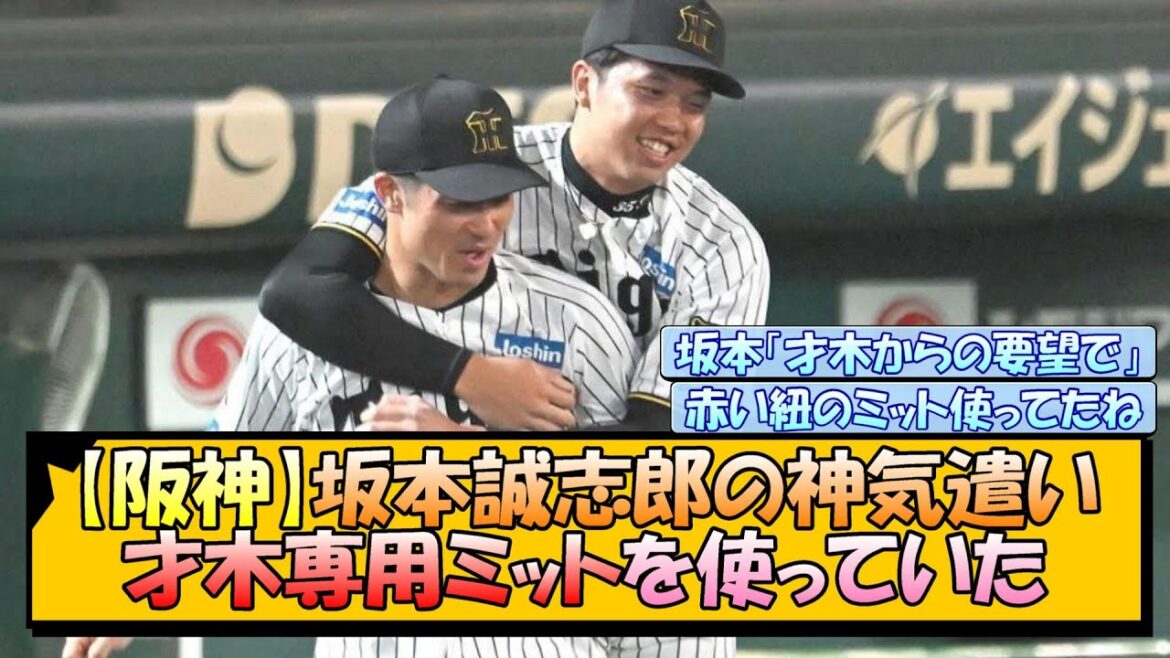 【阪神】坂本誠志郎の神気遣い 才木専用ミットを使っていた