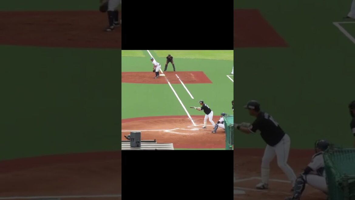 マリーンズ平沢大河の送りバント＜2軍・ヤクルトスワローズ対 千葉ロッテマリーンズ  2024年5月12日＞