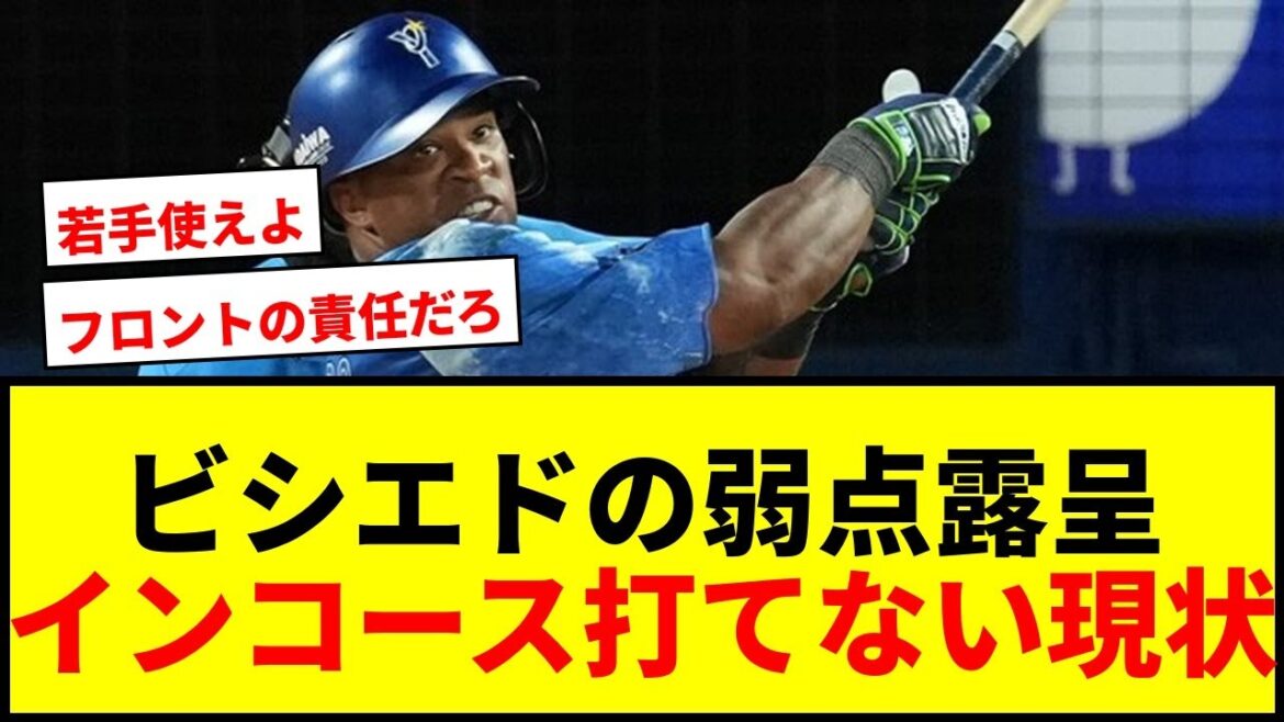 【DeNA】ビシエドの“インコース問題”が深刻化！首脳陣も認める「練習でも完璧に打てていない」