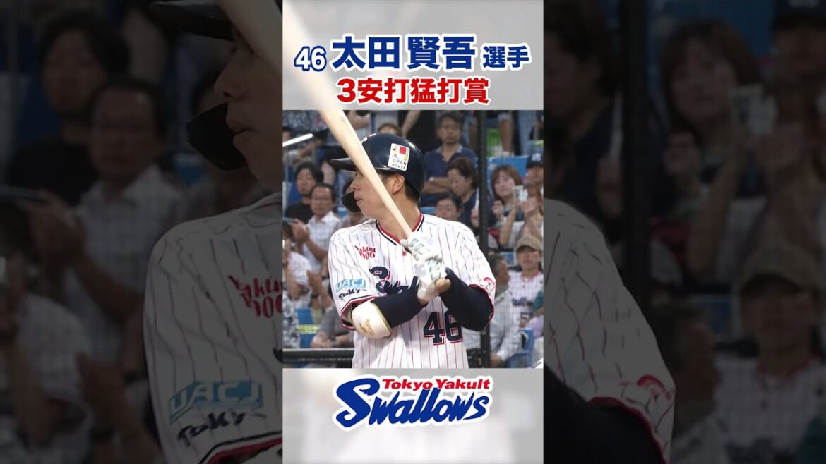太田賢吾選手 3安打猛打賞 #swallows #太田賢吾 #shorts