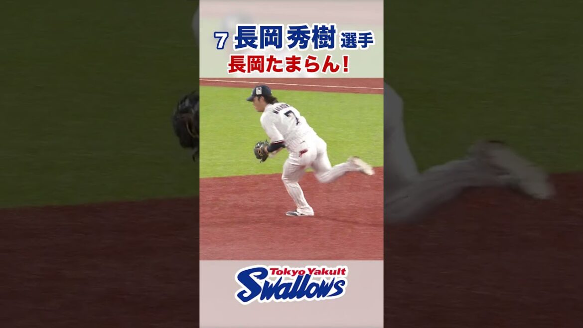 長岡秀樹選手 長岡たまらん！　#swallows #長岡秀樹 #shorts