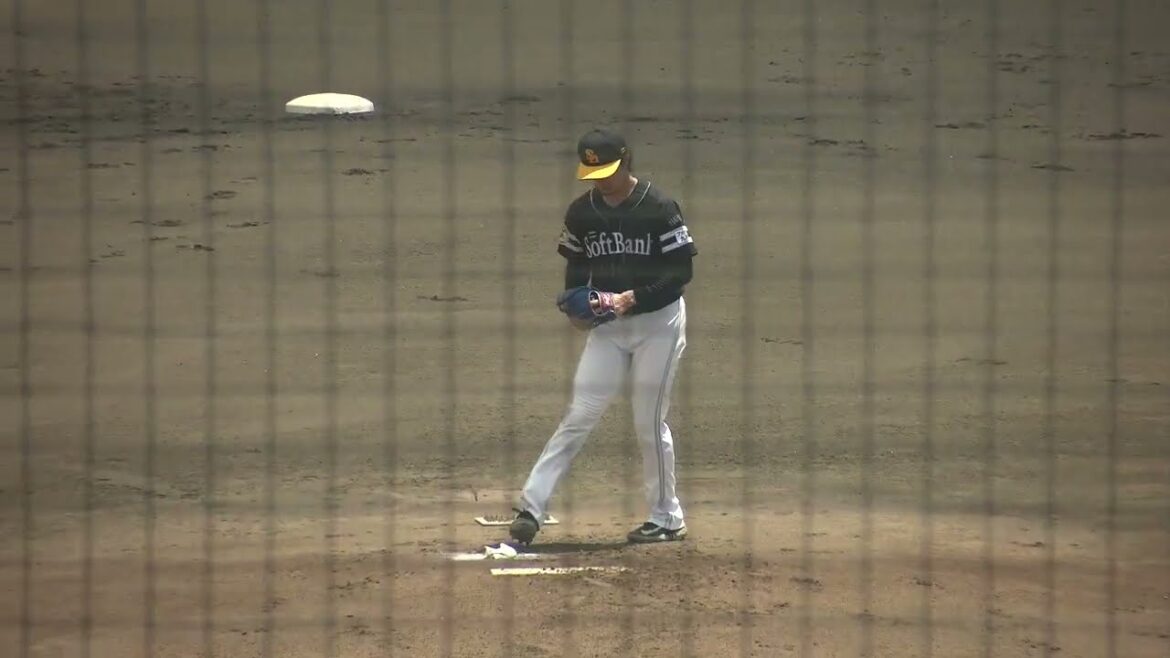 福岡ソフトバンクホークス 上沢直之投手 投球練習 2025/7/25 ナゴヤ球場