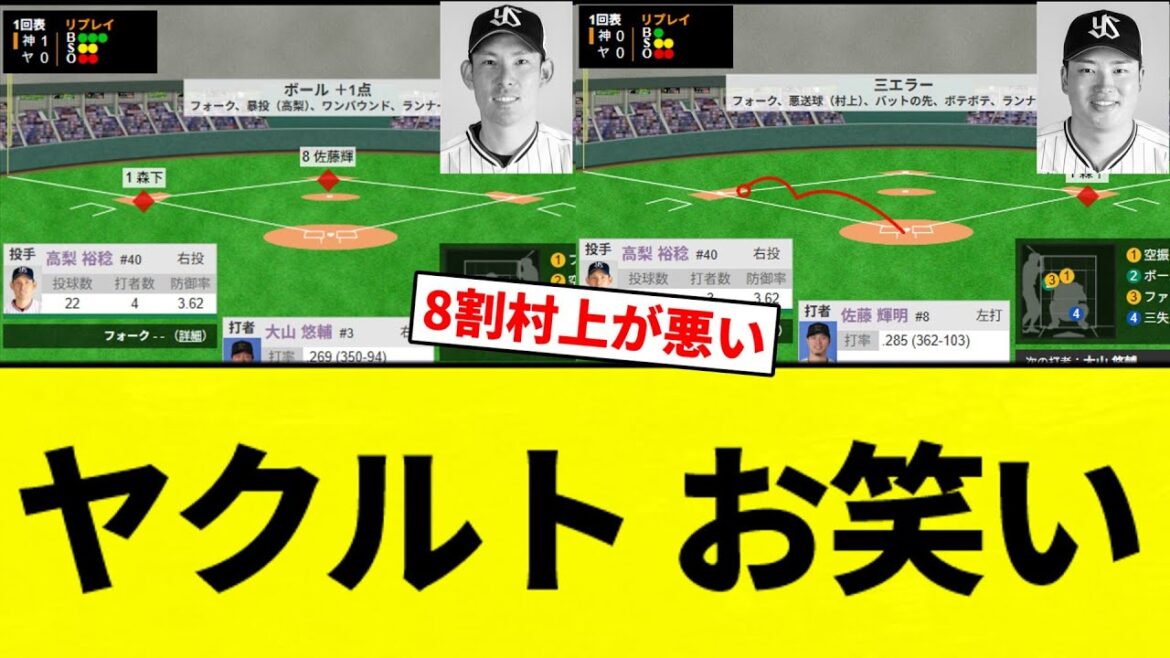 【あかんすよ！】ヤクルト お笑い【プロ野球反応集】【2chスレ】【なんG】