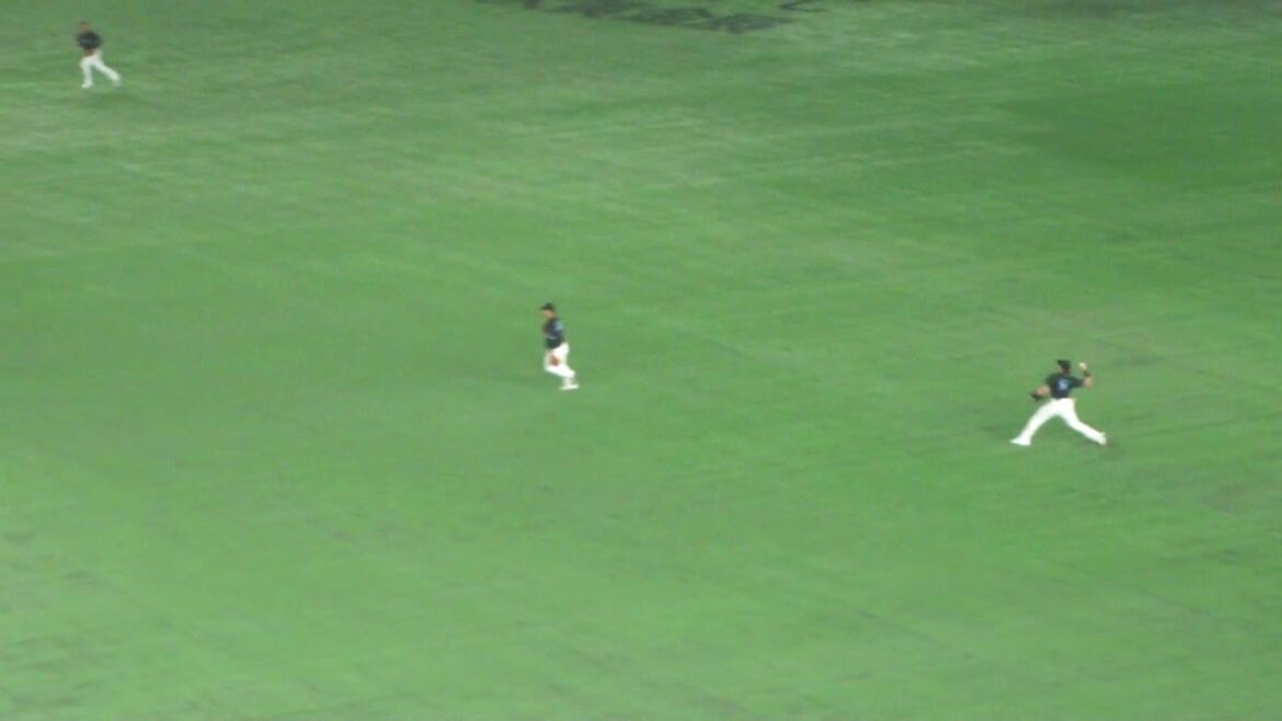 ロッテ 山本大斗 好返球で3塁タッチアウト ナイスプレー　ロッテ vs 楽天　2025年7月31日(木)　東京ドーム