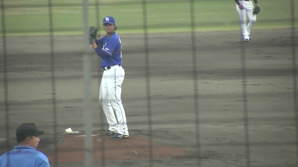 中日ドラゴンズ 松木平優太投手 投球練習 2025/8/1 浜松球場