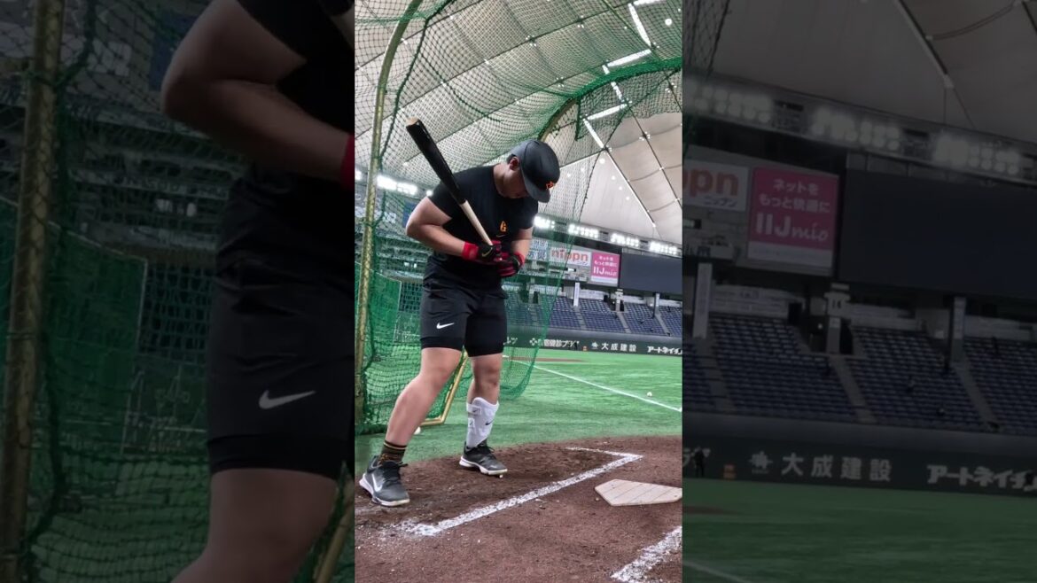 Yomiuri-Giants: 「最後はホームラン打ちます」岡本和真の予告ホームラン! #shorts 「最後はホームラン打ちます」岡本和真の予告ホームラン! #shorts