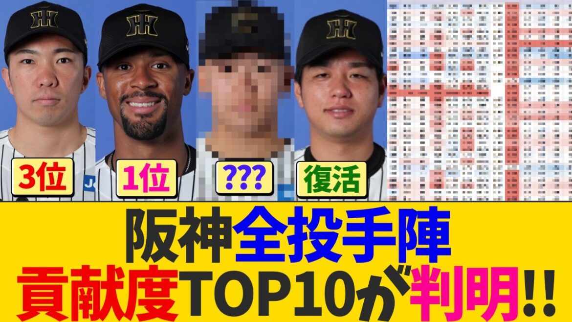 【最新版】阪神投手陣、TOP10が判明！！！【全選手徹底調査】