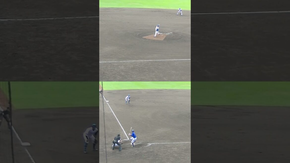 村川凪を空振り三振にとる日ハム松本 遼大【日本ハムファイターズ対 横浜DeNAベイスターズ2024年5月8日】