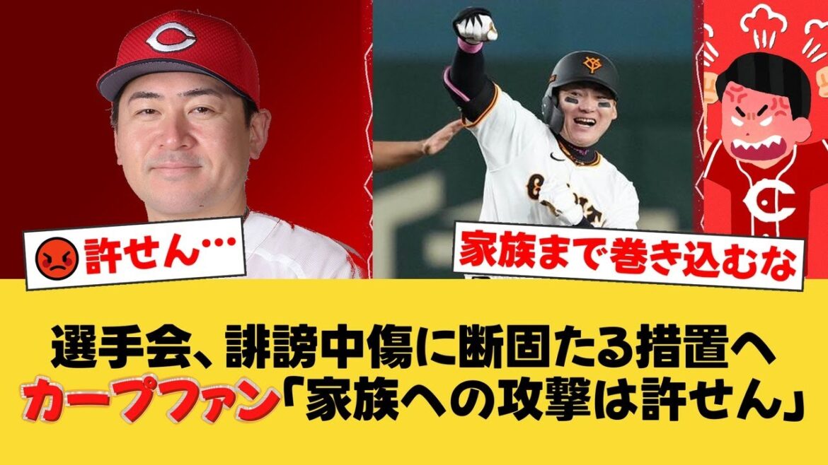 選手会が誹謗中傷問題に本腰！巨人・丸佳浩理事長「家族も被害受けている」と悲痛な訴え。會澤翼会長も法的措置を示唆【広島ファンの反応】【C速報】