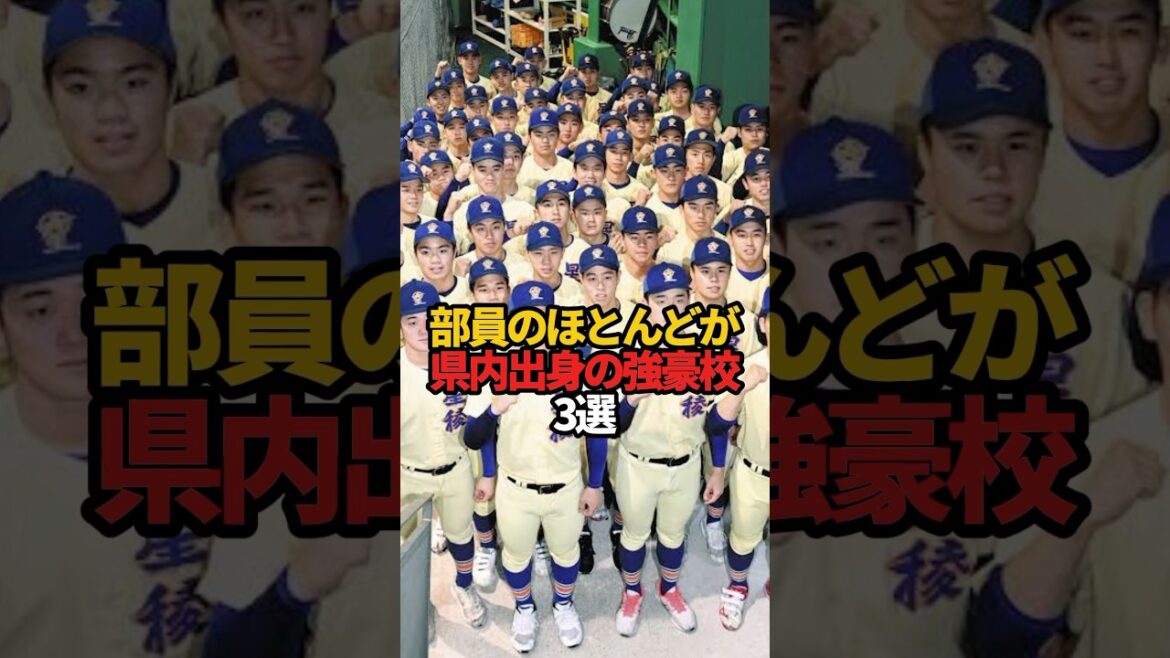 部員のほとんどが県内出身の強豪校 3選#sports #shorts #高校野球 #野球 #やきゅスト
