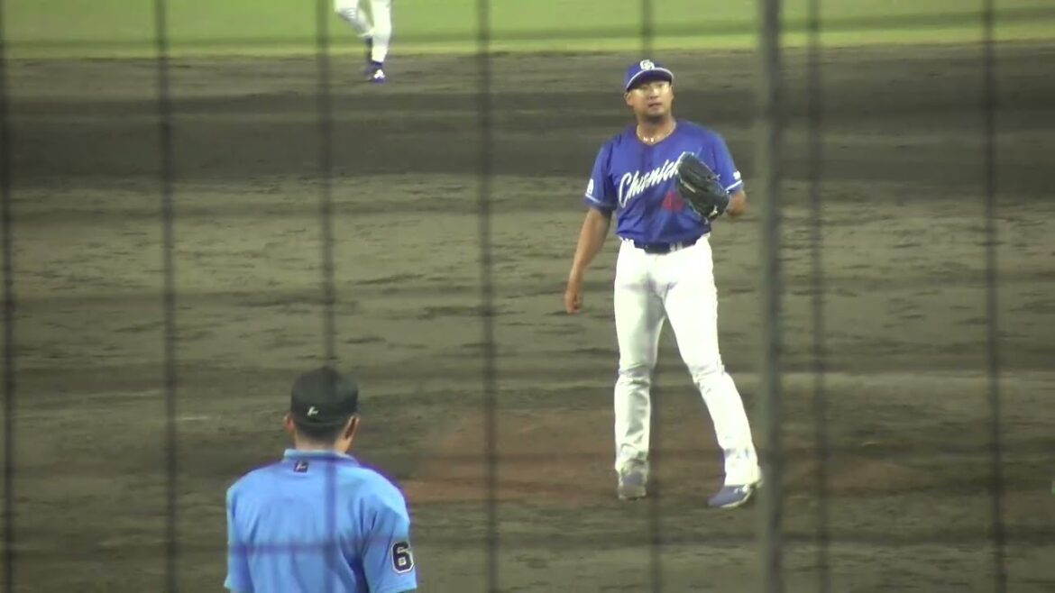 中日ドラゴンズ 梅野雄吾投手 投球練習 2025/8/1 浜松球場