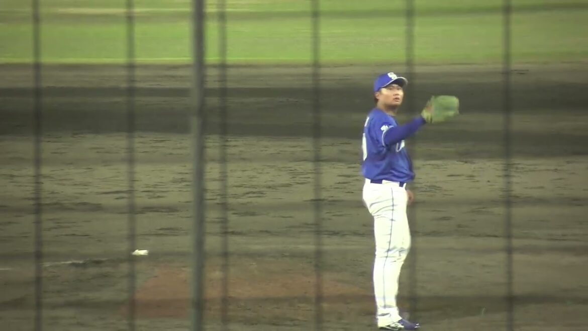 中日ドラゴンズ 近藤廉投手 投球練習 2025/8/1 浜松球場