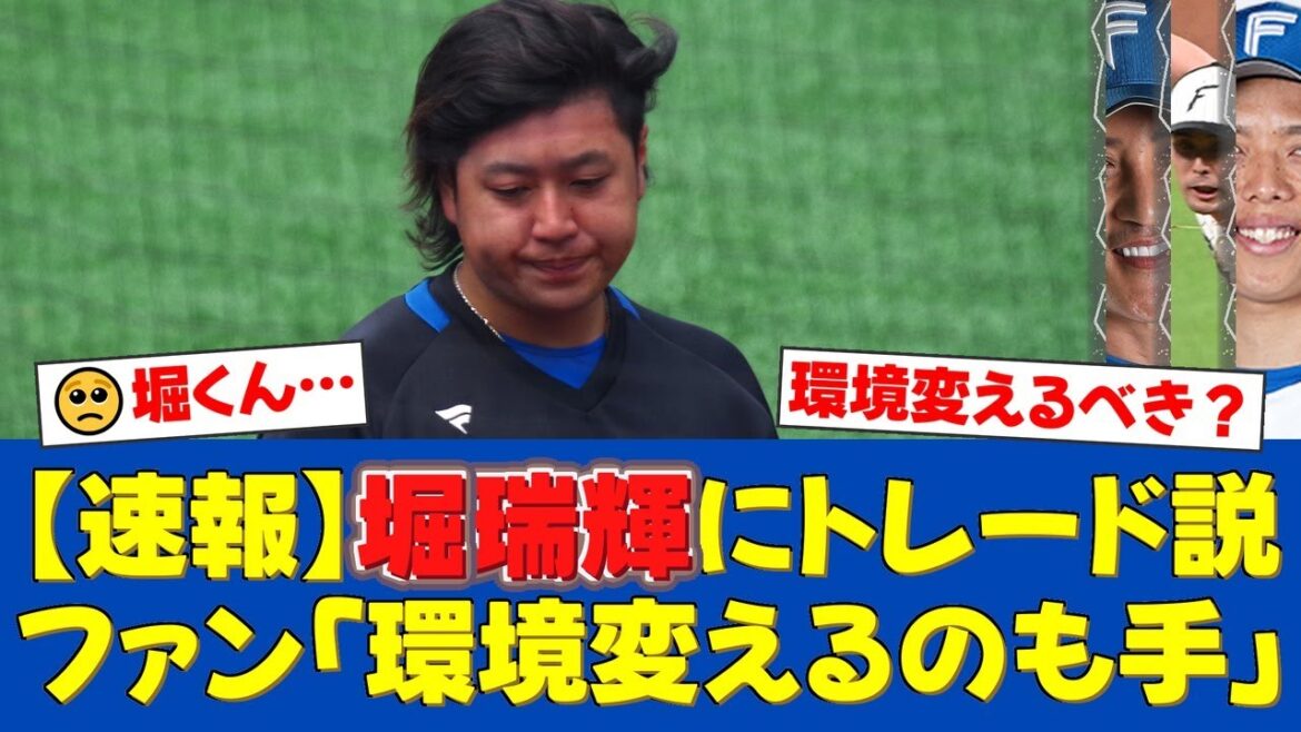 日本ハム・堀瑞輝にトレードの可能性が浮上。2021年最優秀中継ぎも近年は不振。ファームでは好投も1軍で結果が出ず、新天地で再起を求める声も。【日ハムファンの反応】【日ハム速報】 日本ハム・堀瑞輝にトレードの可能性が浮上。2021年最優秀中継ぎも近年は不振。ファームでは好投も1軍で結果が出ず、新天地で再起を求める声も。【日ハムファンの反応】【日ハム速報】
