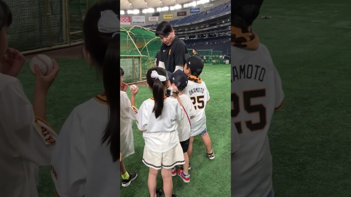 丸佳浩選手が子供たちと交流！「いいね！楽しそうだね」 #shorts