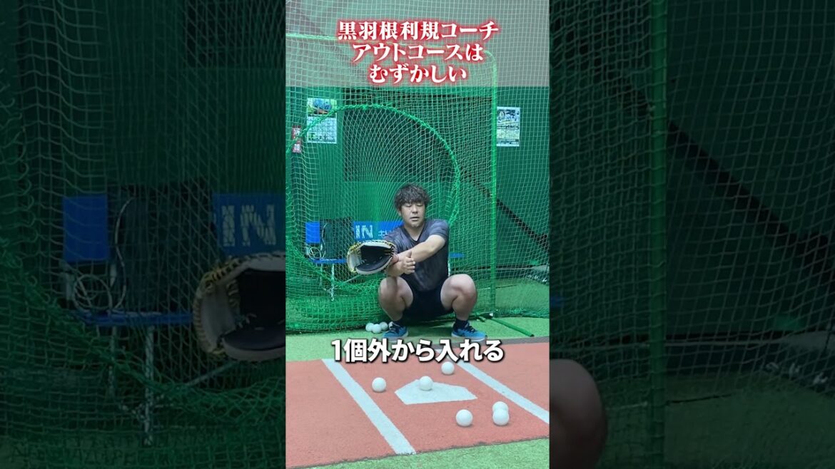 アウトコースはむずかしい👀 #黒羽根利規  #野球