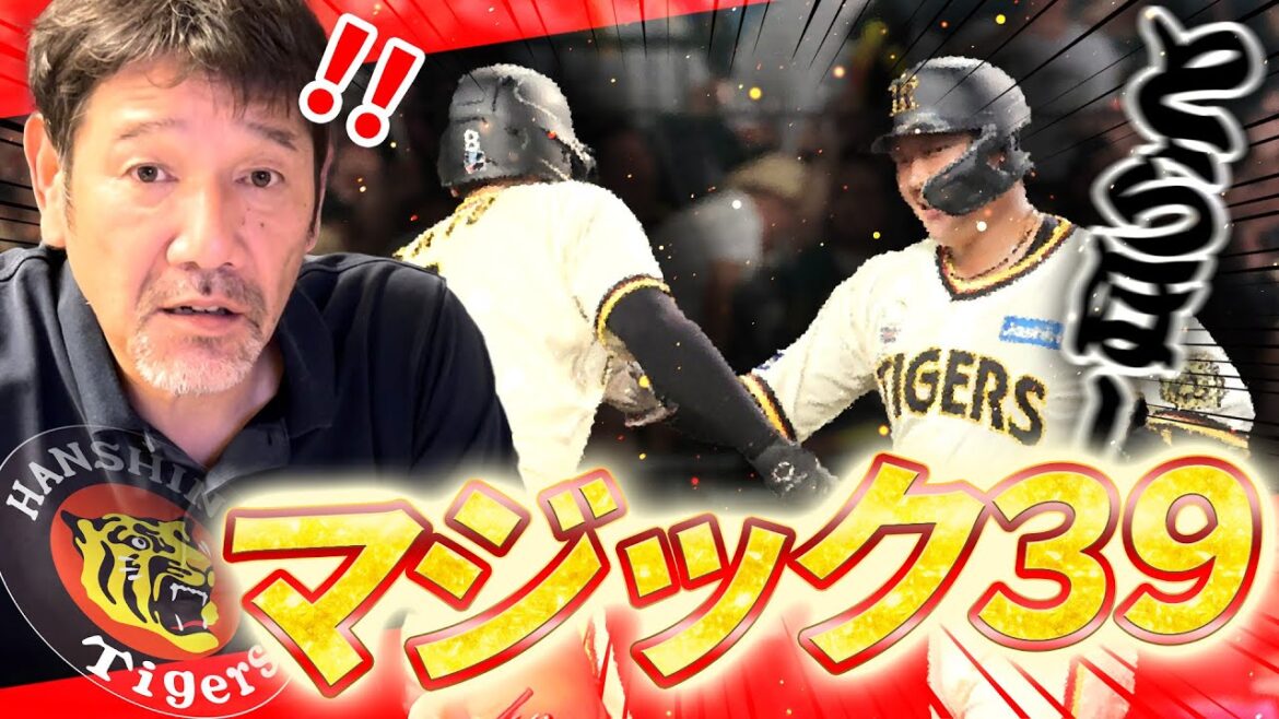【優勝マジック39】阪神４連勝でマジック点灯!!貯金も22でこのまま突き進め!!🐯