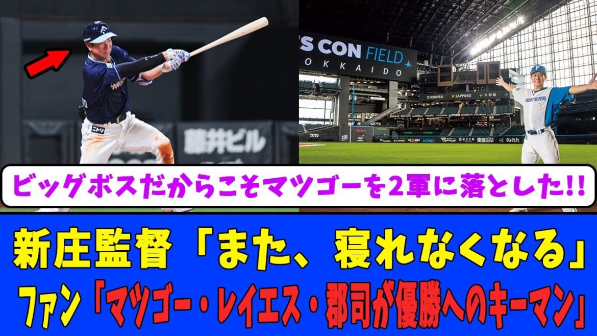 【日ハム反応】日本ハム・新庄監督「また、寝れなくなる」