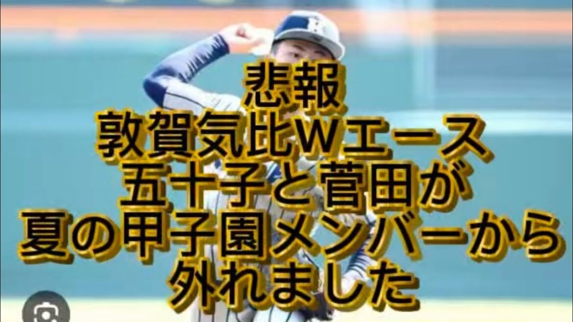 【高校野球】【甲子園】悲報敦賀気比エース五十子が夏の甲子園メンバーから外れました#高校野球 #甲子園 【高校野球】【甲子園】悲報敦賀気比エース五十子が夏の甲子園メンバーから外れました#高校野球 #甲子園