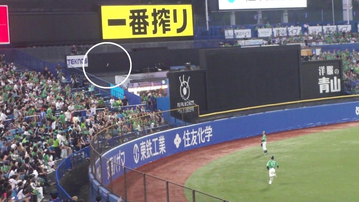 中日 細川成也 勝ち越しソロホームラン 第8号 2打席連続ホームランの2本目　ヤクルト vs 中日　2025年7月27日(日)　神宮球場