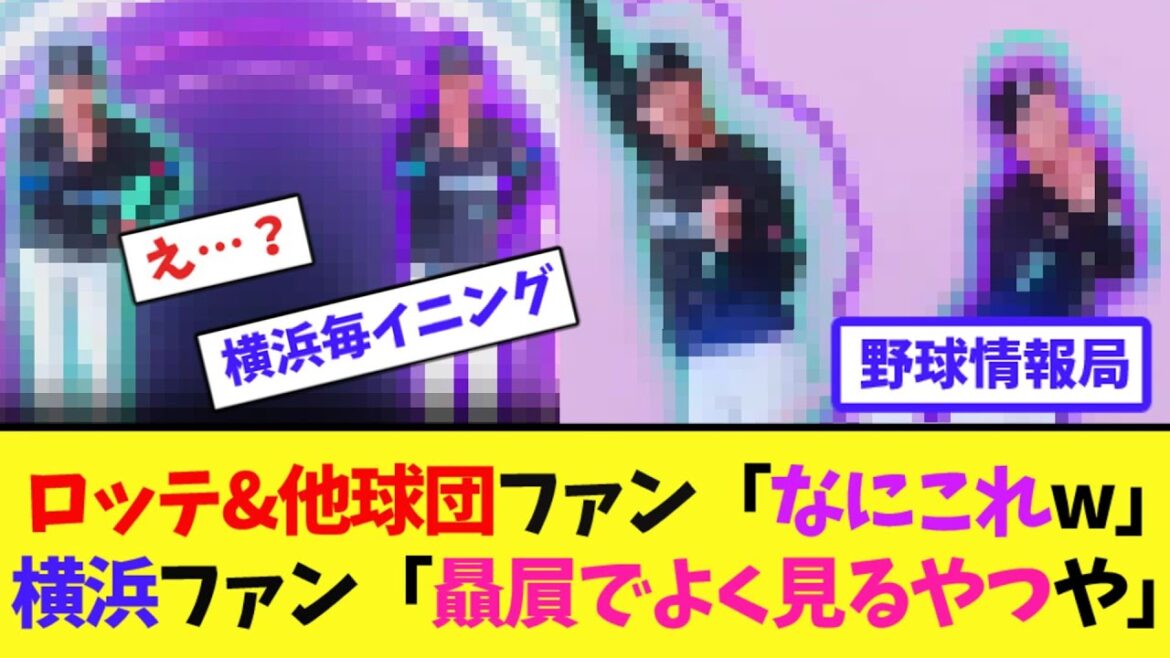 ロッテ&他球団ファン「なにこれw」横浜ファン「贔屓でよく見るやつや」【ネット情報局】
