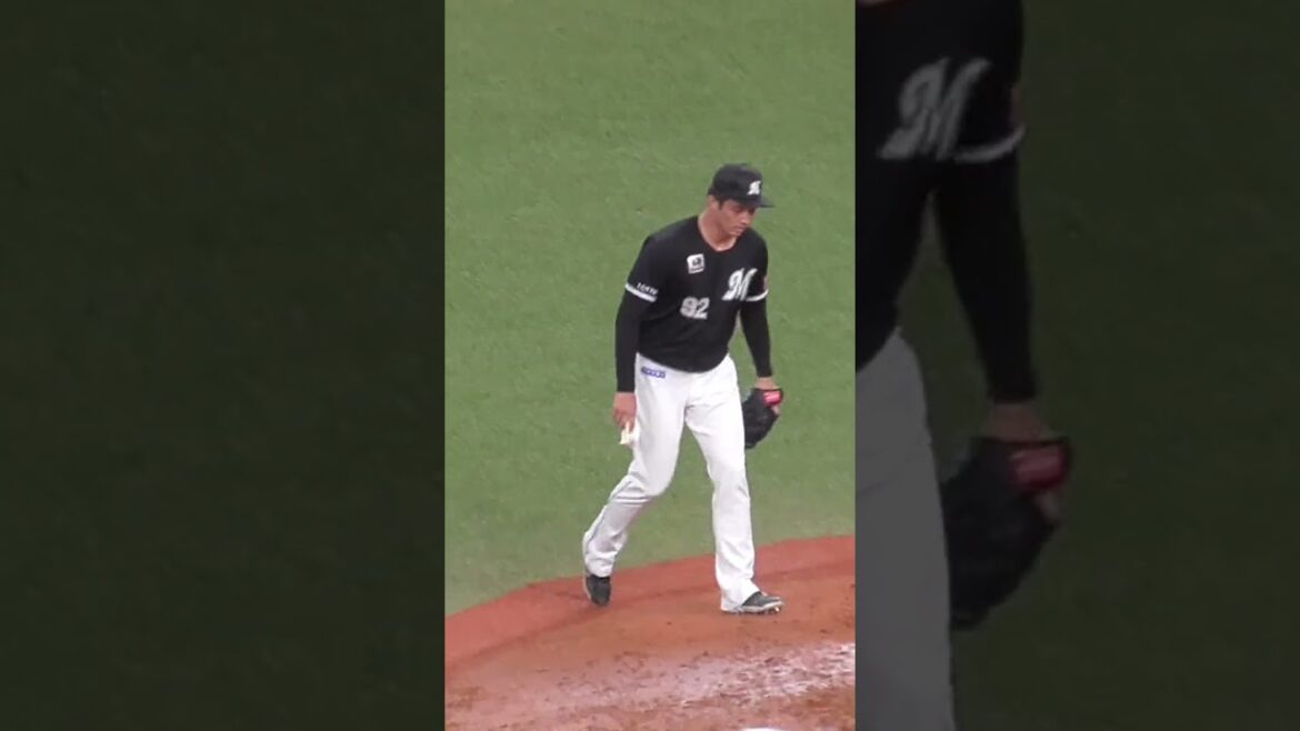 国吉 佑樹　このマウンドはイマイチ気に入らない　#千葉ロッテマリーンズ #shorts