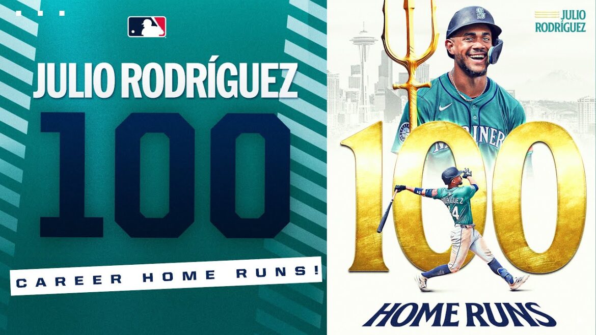 JULIO MAKES HISTORY! Julio Rodríguez CRUSHES his 100th career home run! 💪 JULIO MAKES HISTORY! Julio Rodríguez CRUSHES his 100th career home run! 💪