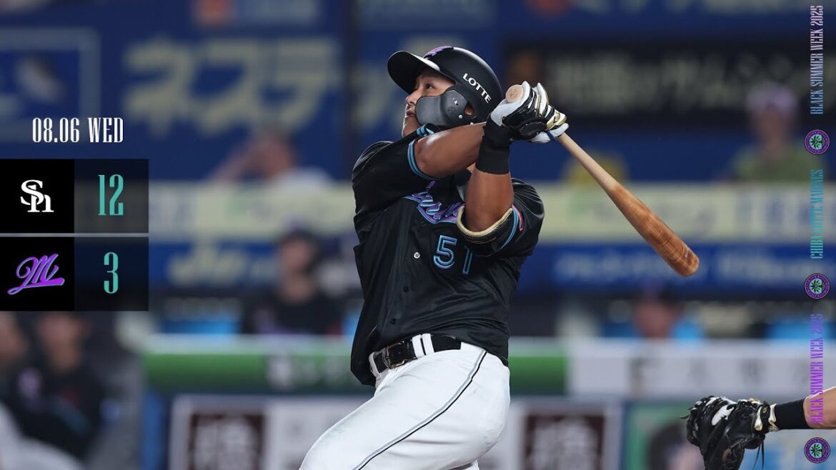 8月6日(水) vs福岡ソフトバンクホークス ゲームハイライト