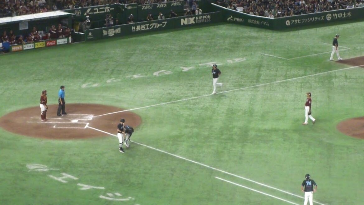 ロッテ 藤原恭大 押し出しフォアボール　ロッテ vs 楽天　2025年7月31日(木)　東京ドーム