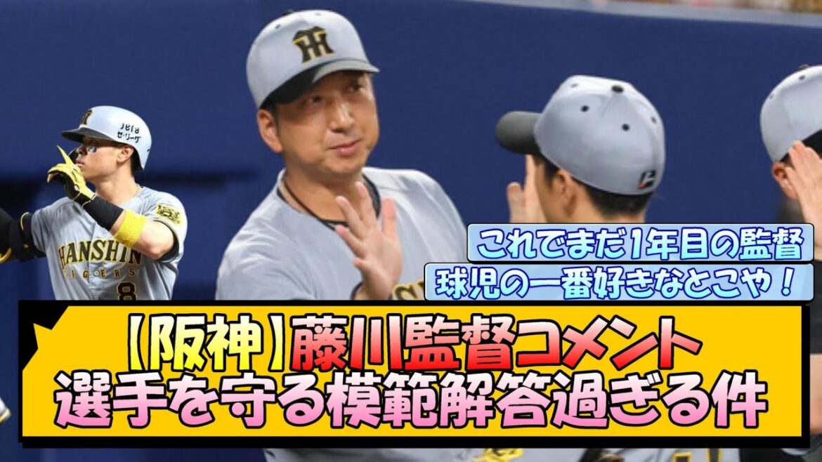 【阪神】藤川監督コメント 選手を守る模範解答過ぎる件! 【阪神】藤川監督コメント 選手を守る模範解答過ぎる件!