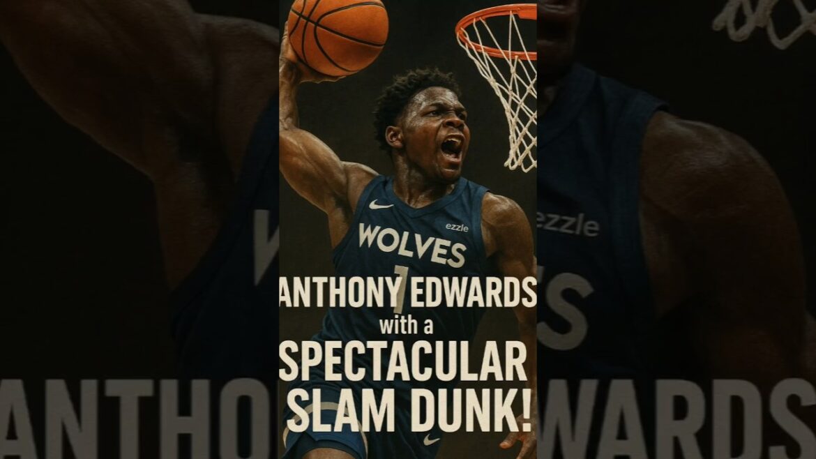 Anthony Edwards with a Spectacular Slam Dunk!