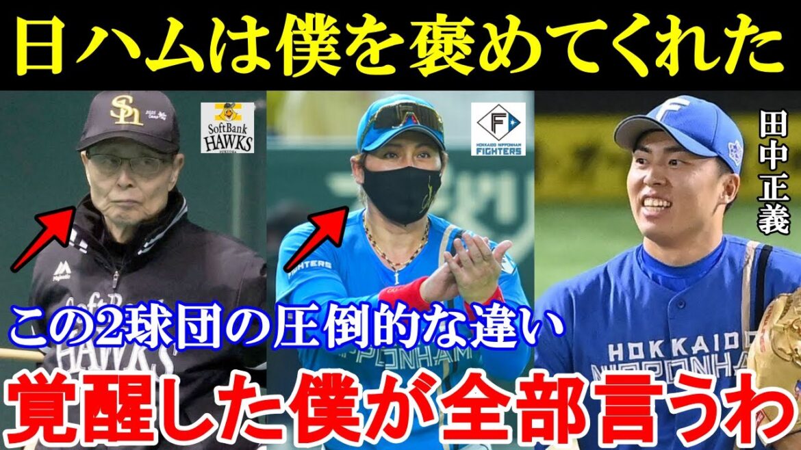 日ハムで完全覚醒した田中正義が偽りのない本音で語る日ハムとソフトバンクの決定的な違いとは。【プロ野球/日本ハム/ソフトバンク】