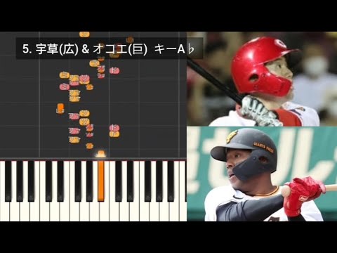 【プロ野球応援歌検証】 宇草孔基(広島) & オコエ瑠偉(巨人) ハモリ合成 【プロ野球応援歌検証】 宇草孔基(広島) & オコエ瑠偉(巨人) ハモリ合成