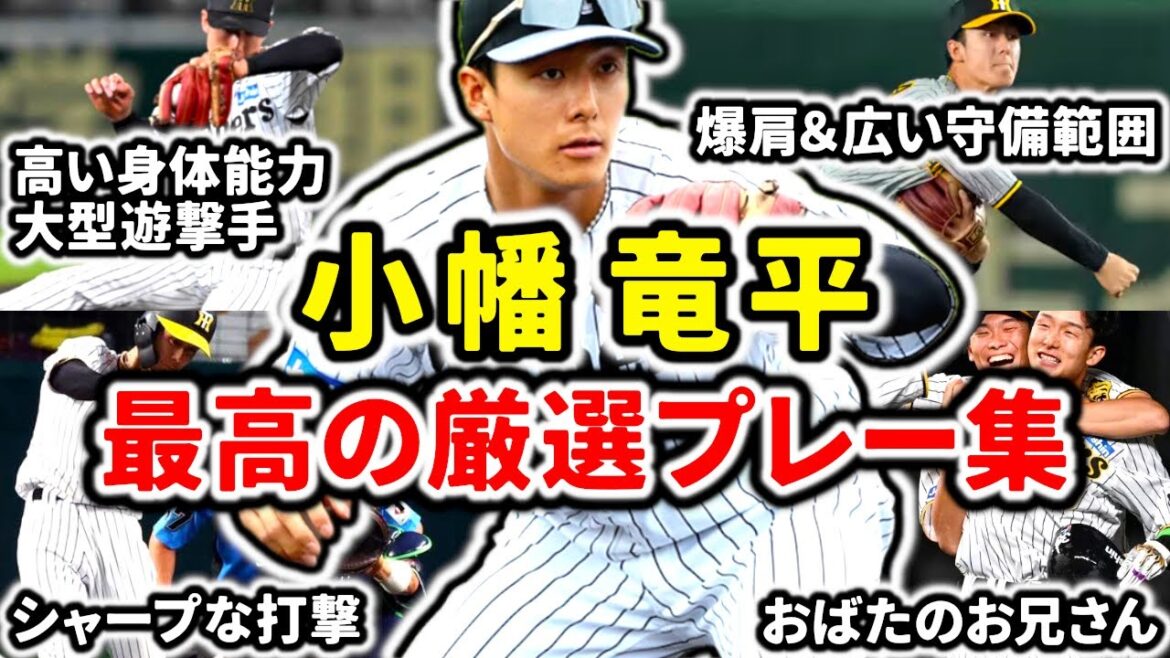 【正遊撃手へ】小幡竜平 最高の厳選プレー集!! 高い身体能力を誇る大型の若手遊撃手!!