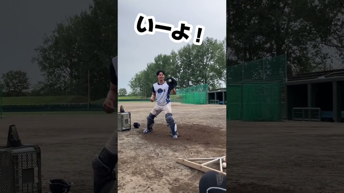 【謎の叫び声とリズムに合わせて！】三軍夏季キャンプでのキャッチャー練習はメトロノームに合わせて。#龍山暖 選手 #seibulions