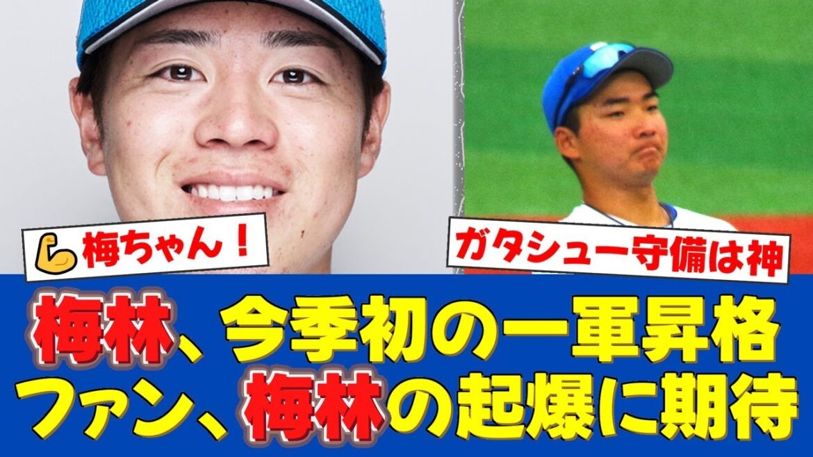ファンが期待する梅林優貴が今季初の一軍登録！新庄監督は達とのバッテリーを予告。守備で貢献した山縣秀は抹消に【日ハムファンの反応】【日ハム速報】