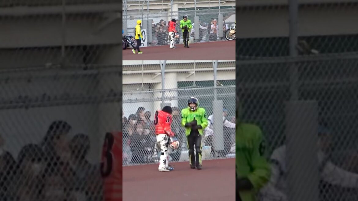 オートレース落車後の三者三様