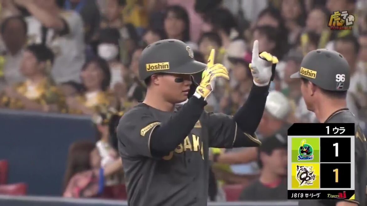 【強襲】1回裏 #森下翔太 選手のライト同点タイムリーヒット！【2025/8/9 Ｔ－Ｓ】