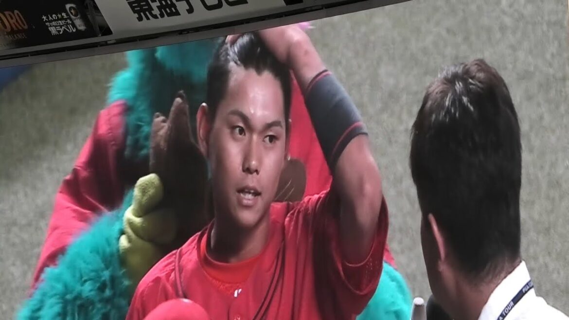 先制打を放った前川誠太が初ヒーローインタビュー！広島東洋カープvs中日ドラゴンズ 2025年8月8日